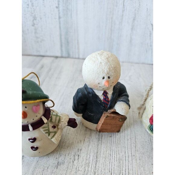Vintage snowman ornament baker businessman suit decor tree - Picture 4 of 7